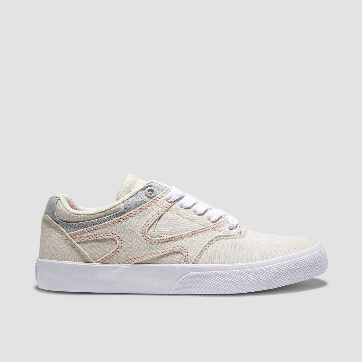 DC Kalis Vulc Shoes - Grey/Pink - Womens