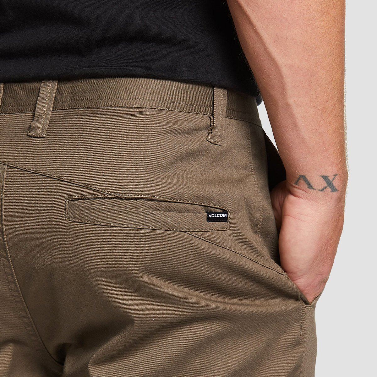 Volcom Frickin Modern Stretch Shorts Mushroom