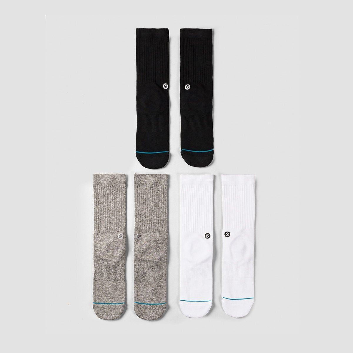 Stance Icon 3 Pack Socks Multi