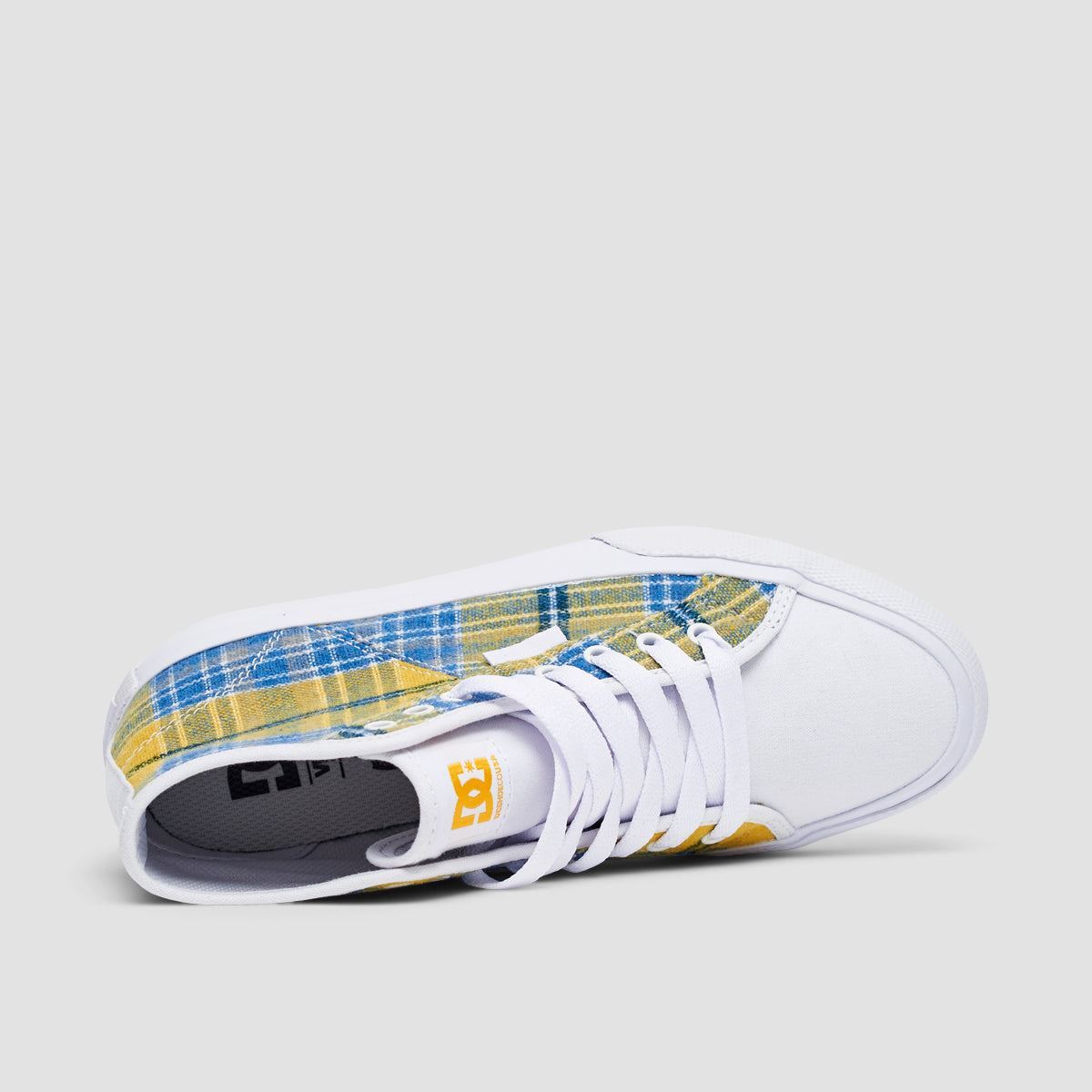 DC Manual Hi TXSE Shoes - White/Plaid - Womens