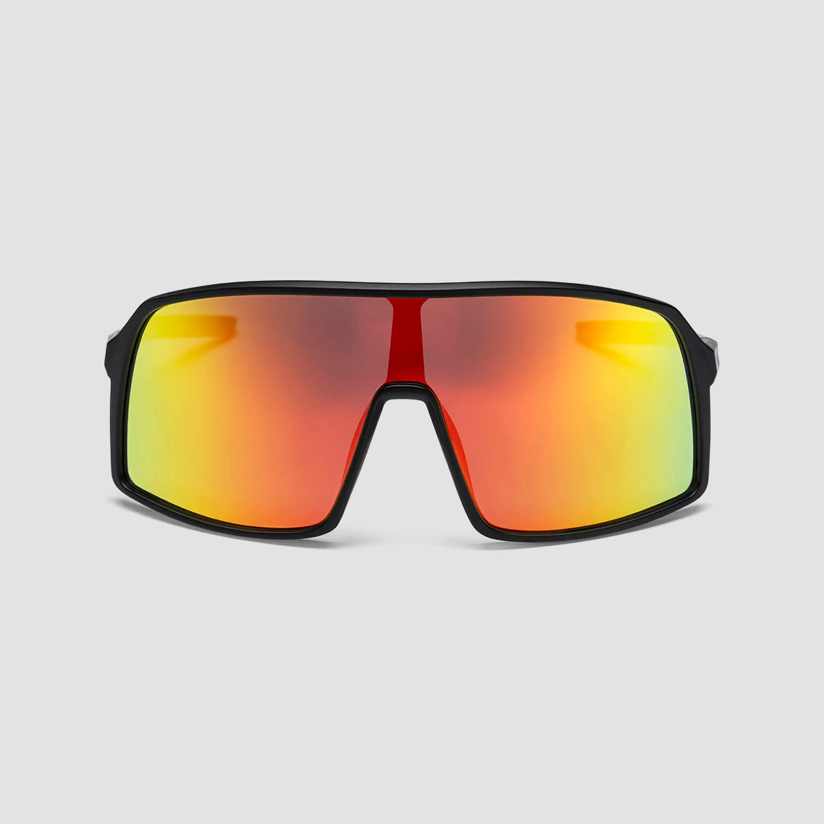 CHPO Erica Sunglasses Matte Black/Red Mirror