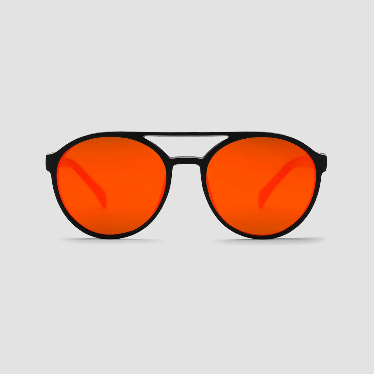 CHPO Rickard Sunglasses Matte Black/Red Mirror