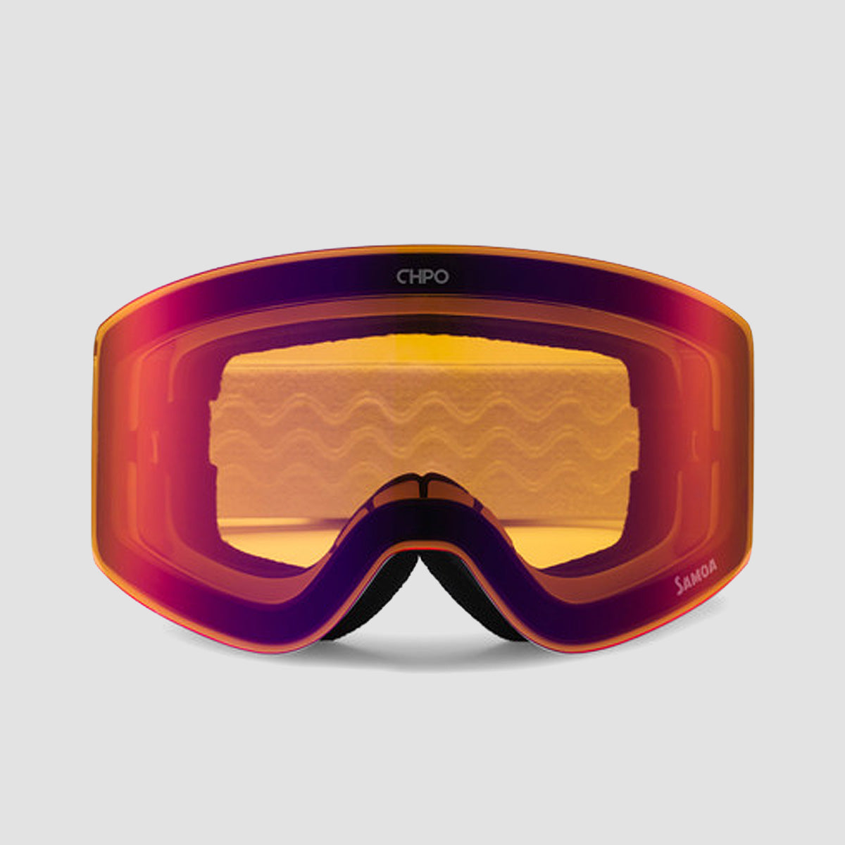 CHPO Samoa Snow Goggles White/Silver Mirror