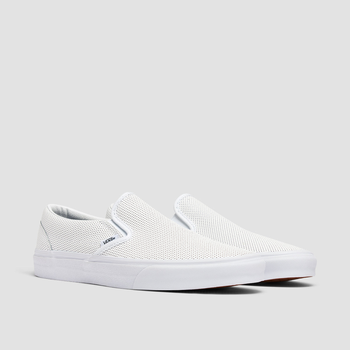 Vans Classic Slip-On Shoes - Perf Leather White