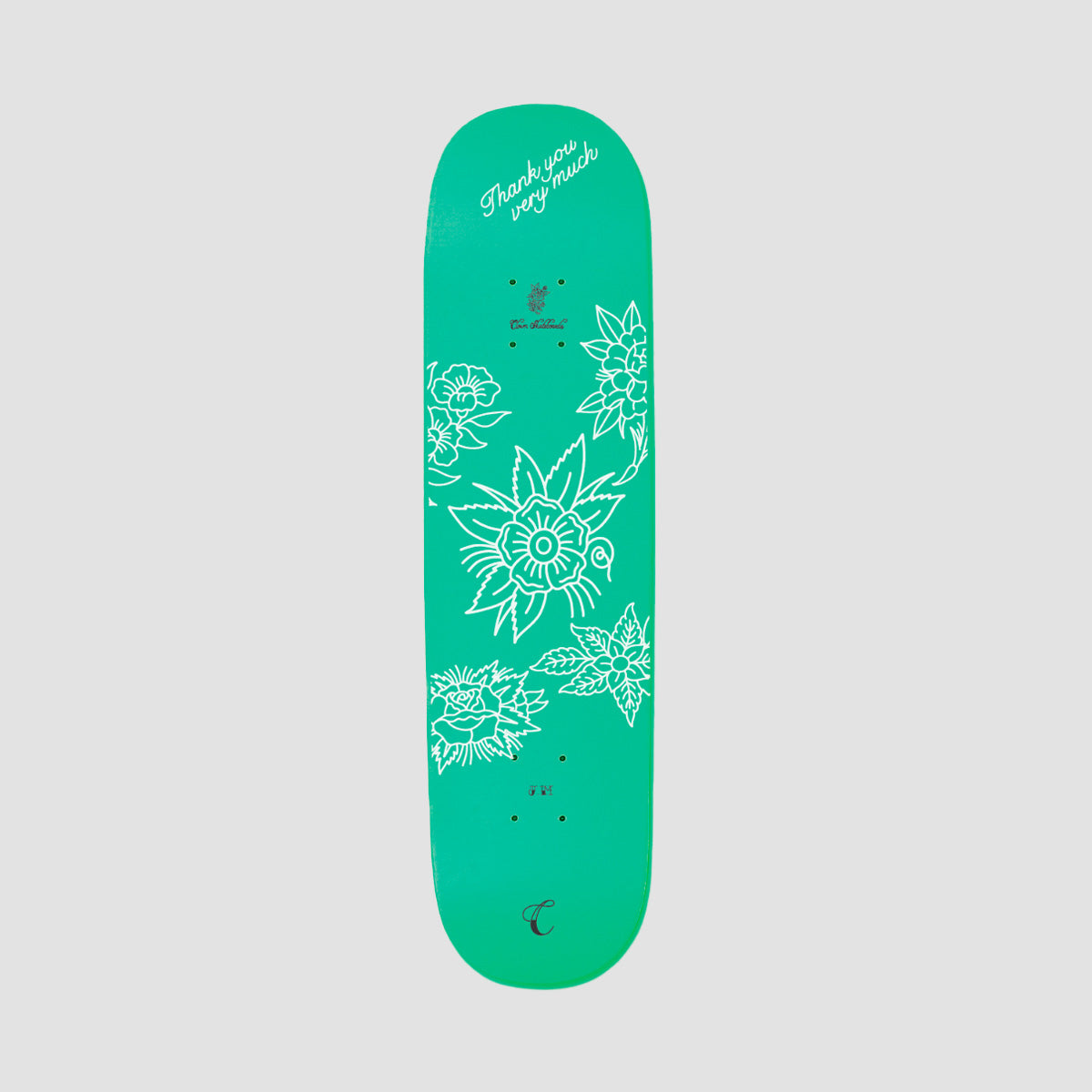 Clown JM Skateboard Deck Green - 9"