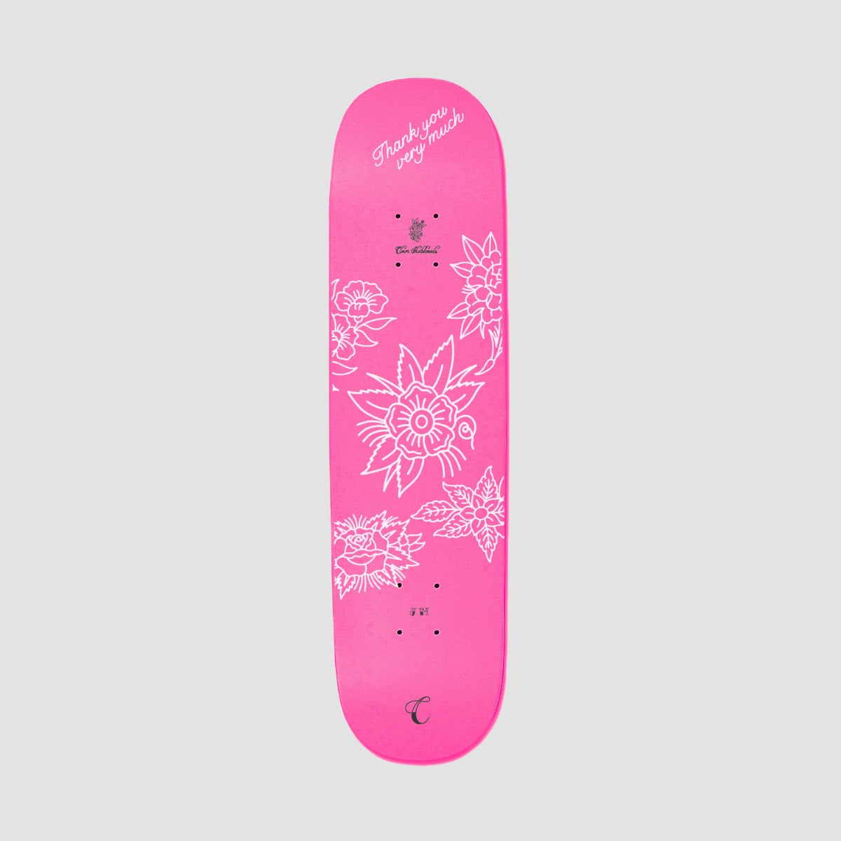 Clown JM Skateboard Deck Pink - 8.5"