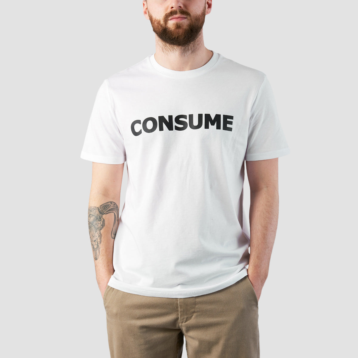 Consume Logo T-Shirt White/Black