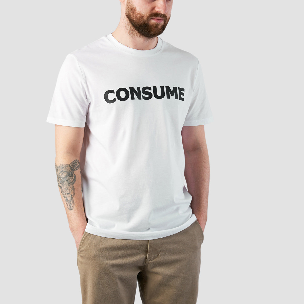 Consume Logo T-Shirt White/Black