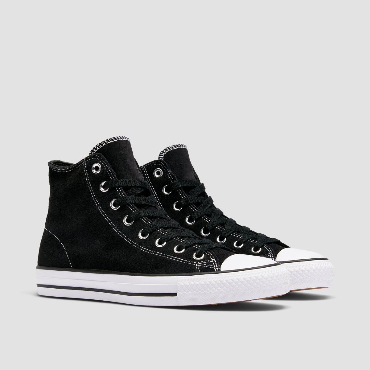 Converse Chuck Taylor All Star Pro High Top Shoes - Black/Black/White