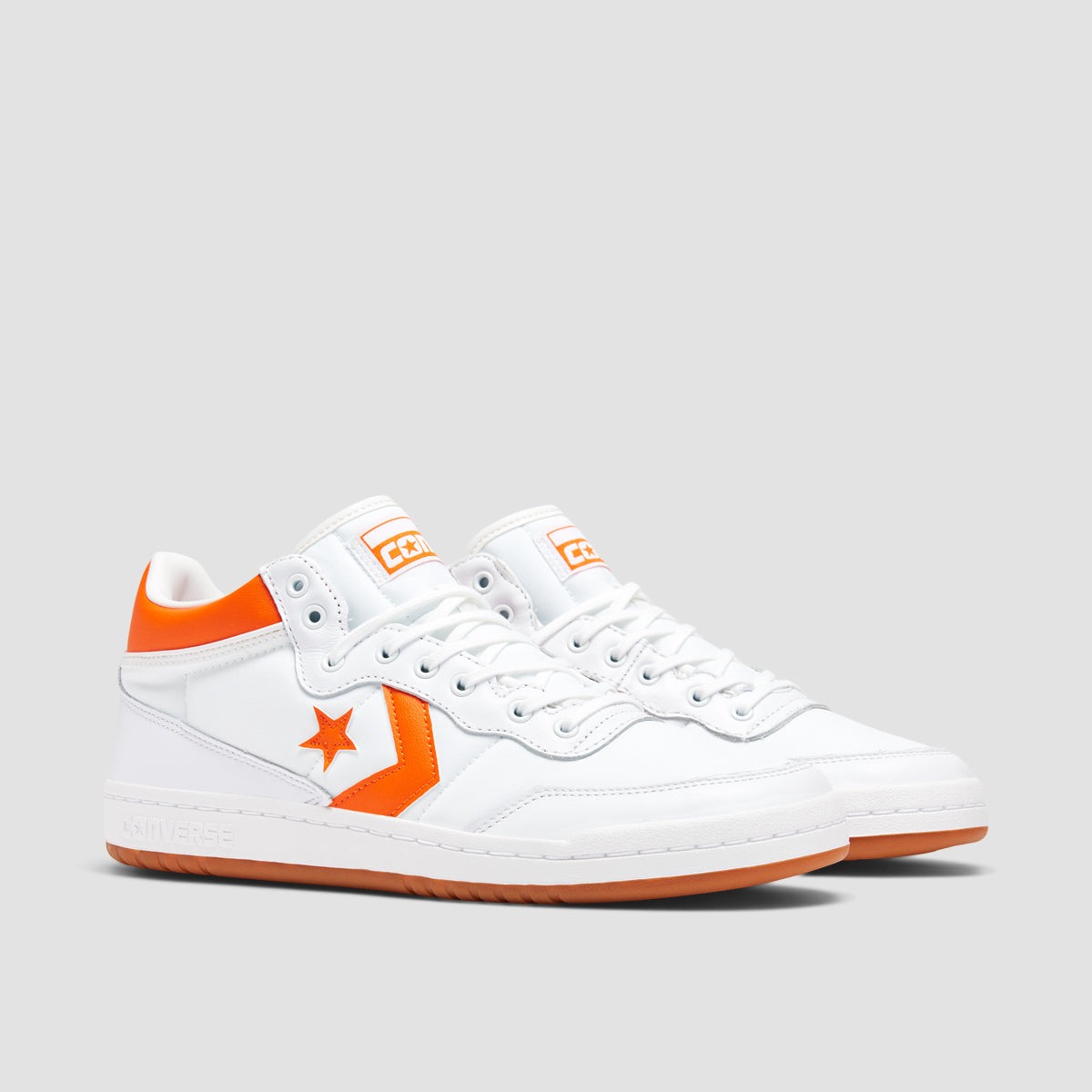 Converse Fastbreak Pro Mid Top Shoes - White/Orange/White