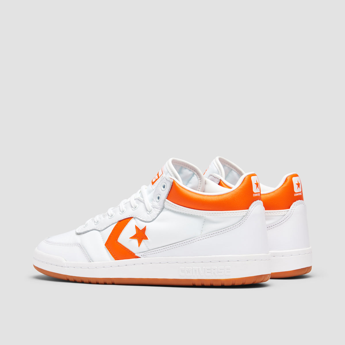 Converse Fastbreak Pro Mid Top Shoes - White/Orange/White