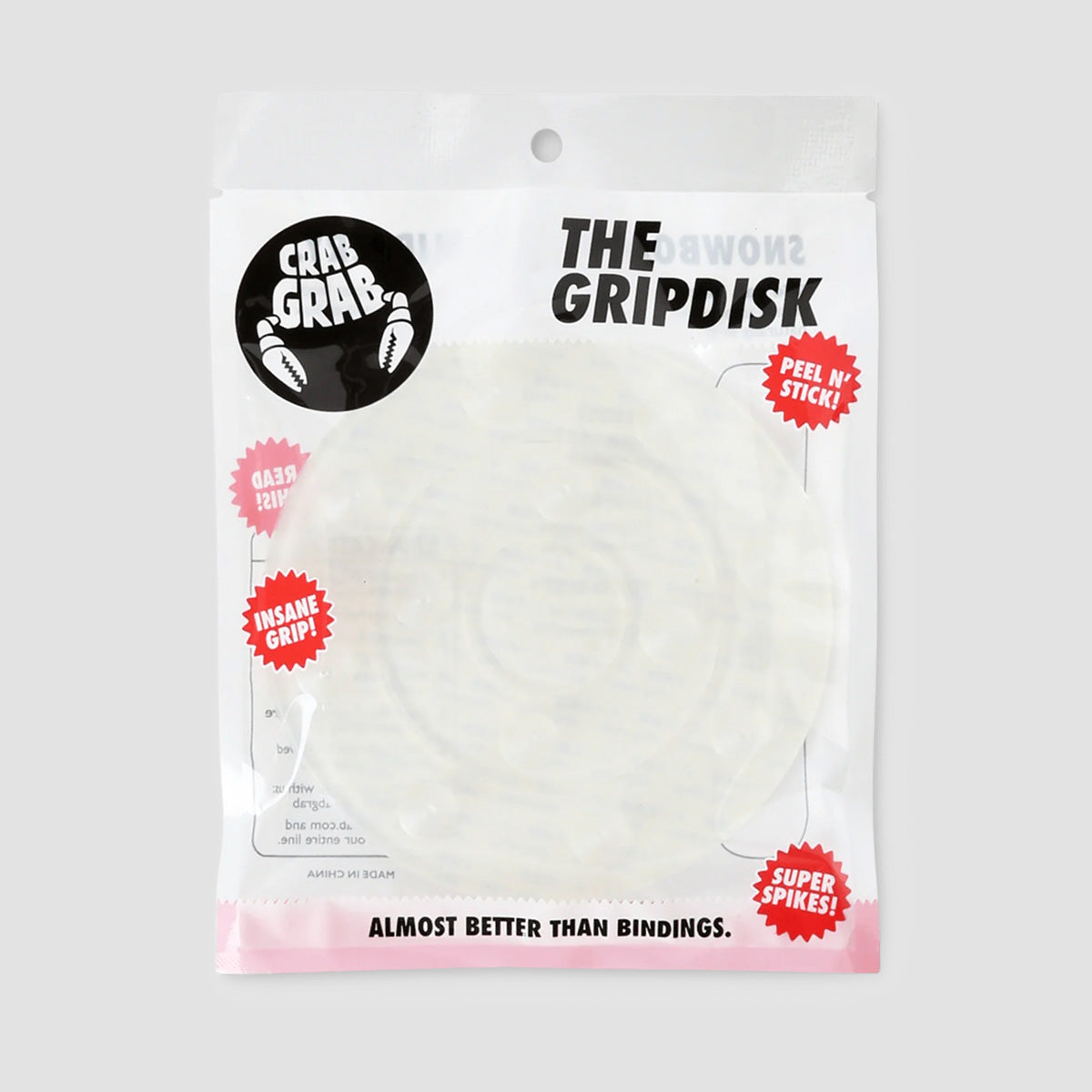 Crab Grab Grip Disk Stomp Pad x1 Clear