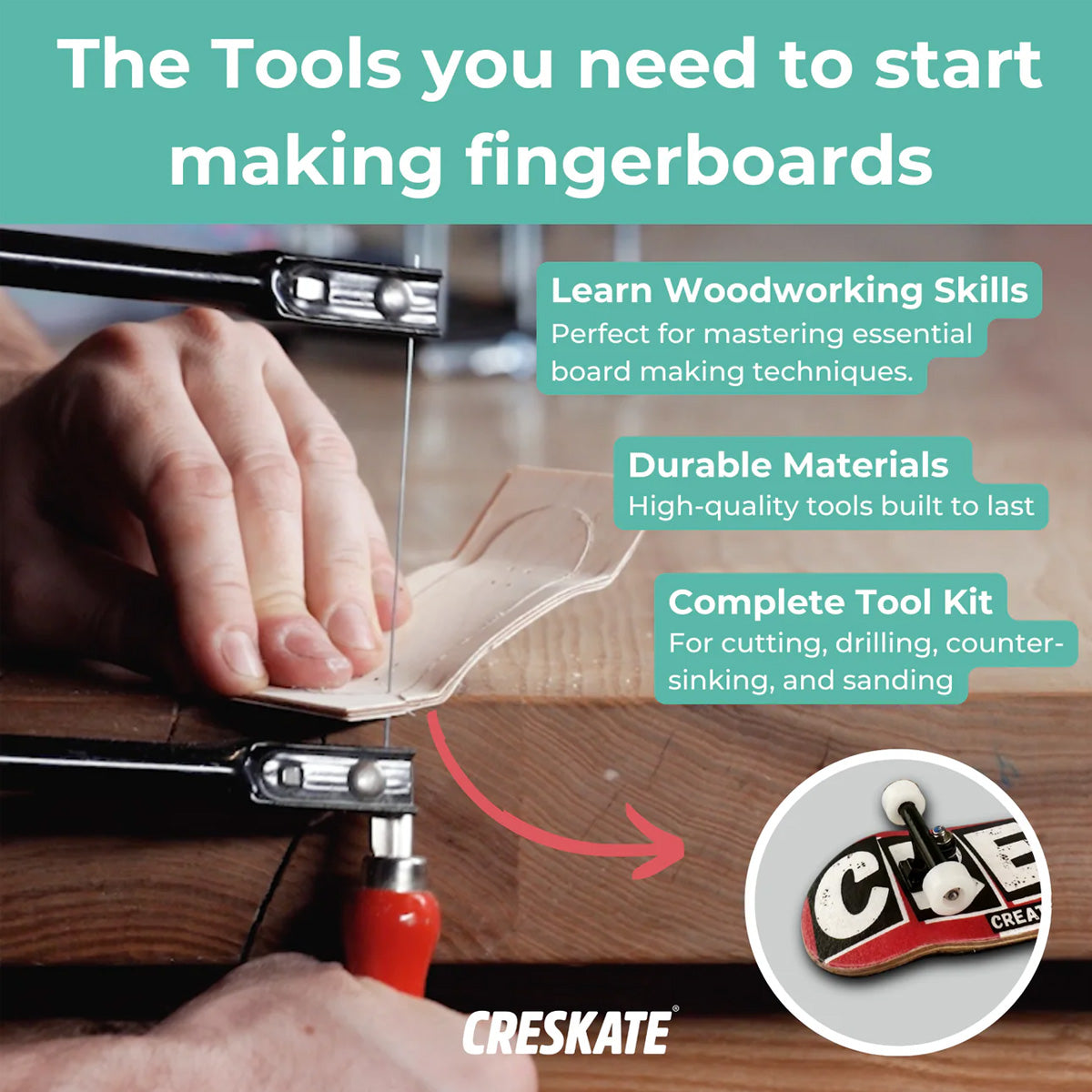 CRESKATE Fingerboard Tool Kit