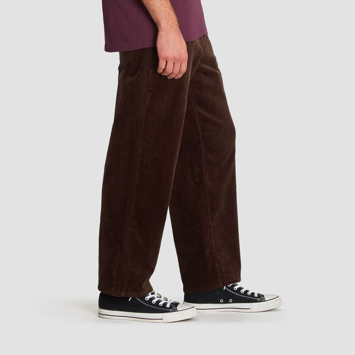 Volcom Lurking About Corduroy Pants Dark Brown