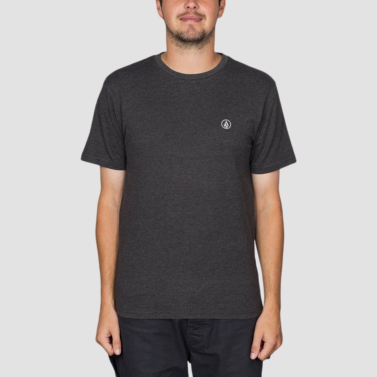 Volcom Circle Blanks Hth T-Shirt Heather Black