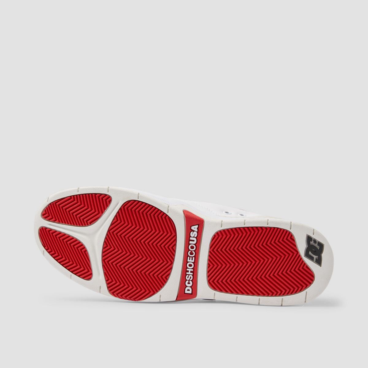 DC Ascend S Shoes - White/Red