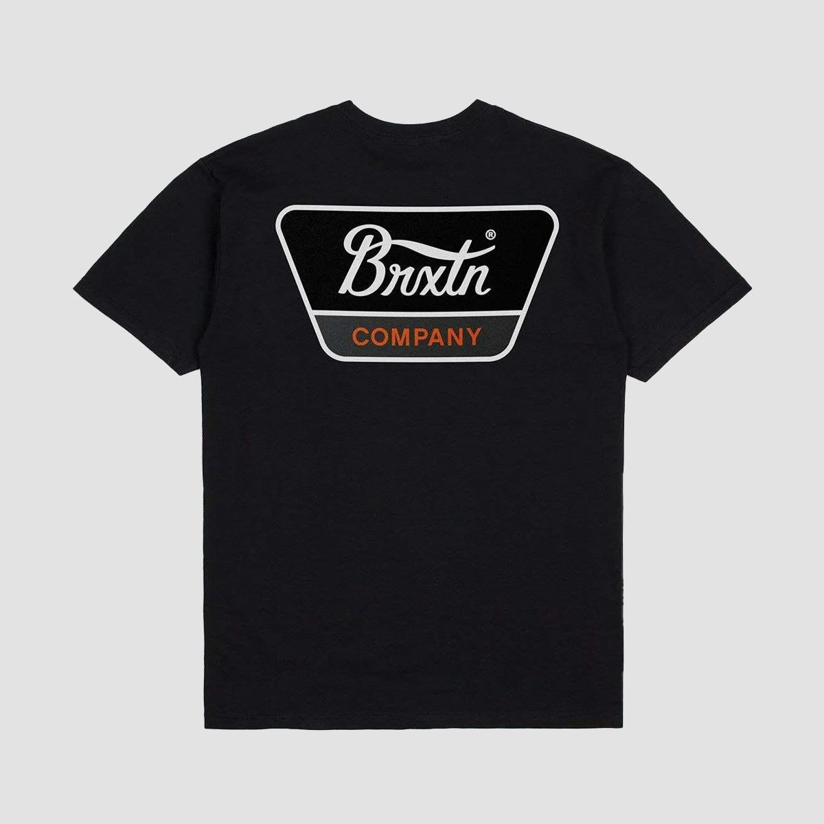 Brixton Linwood T-Shirt Black/Orange/White