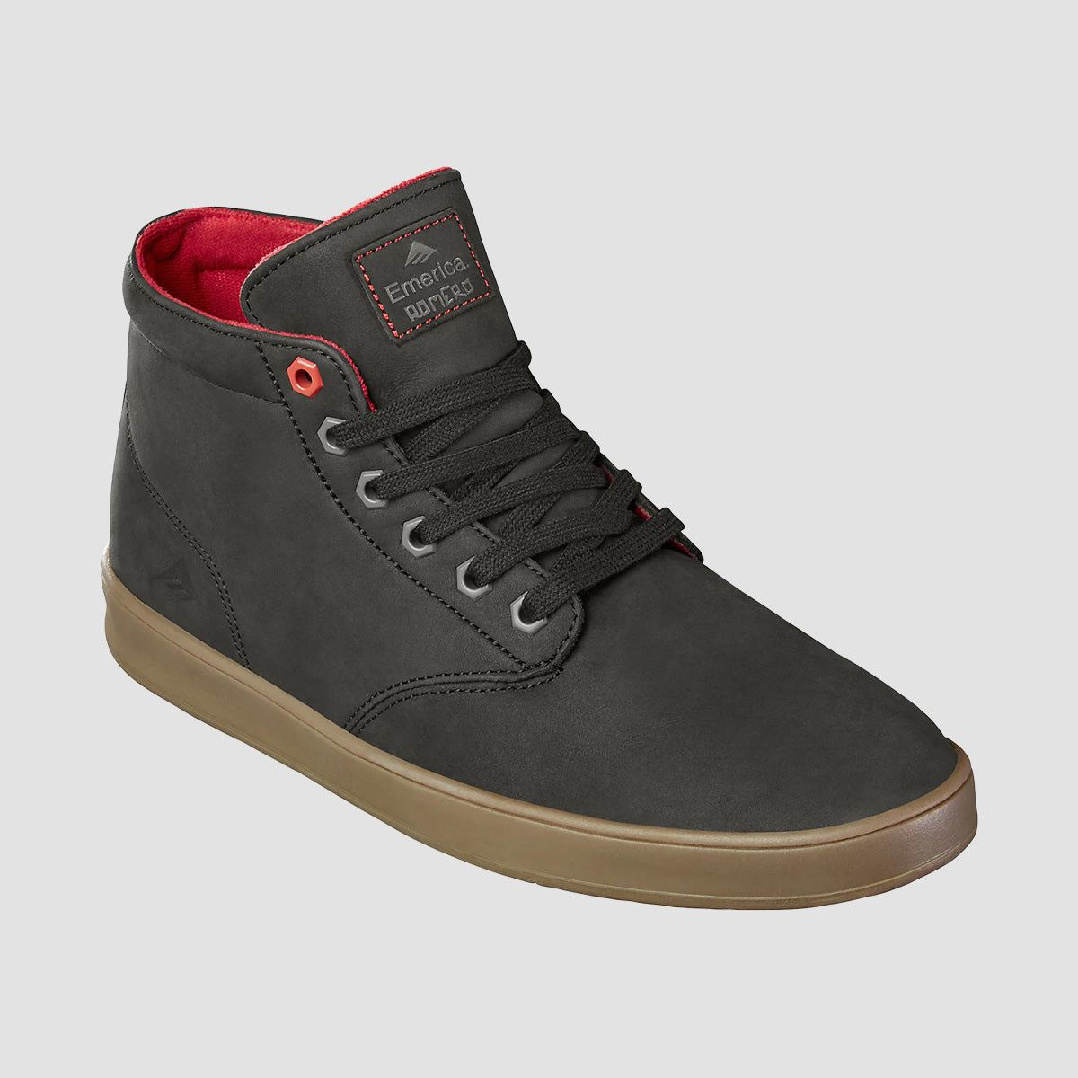 Emerica Romero Laced X Biltwell High Top Shoes - Black/Gum