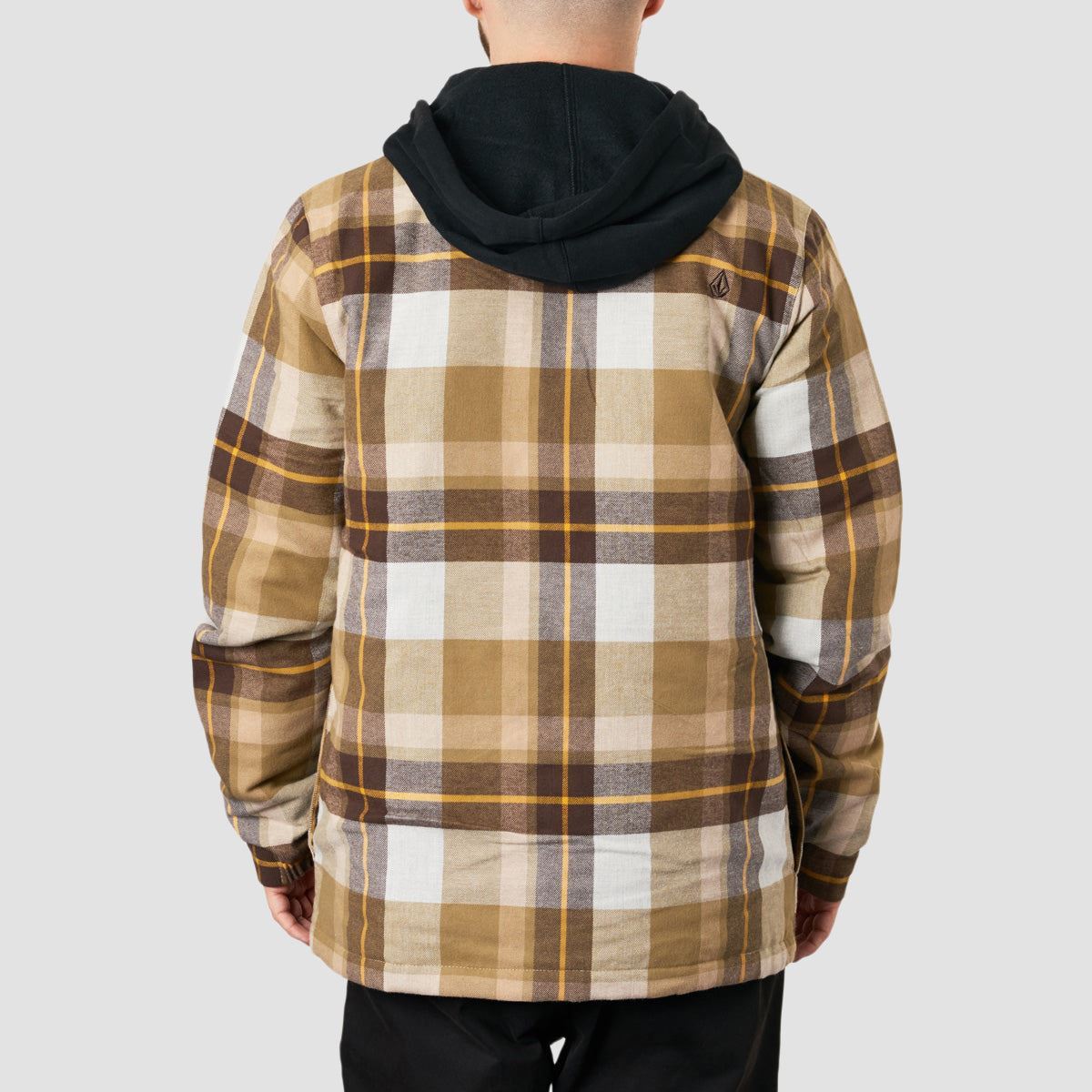 Volcom Insulated Riding Flannel Jacket Khakiest