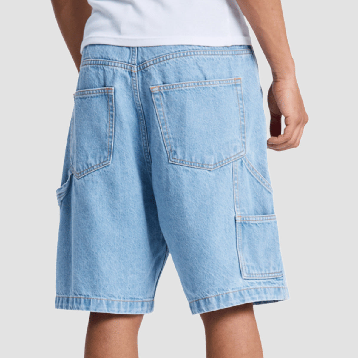 DC Baggy Denim Carpenter Shorts Indigo Light