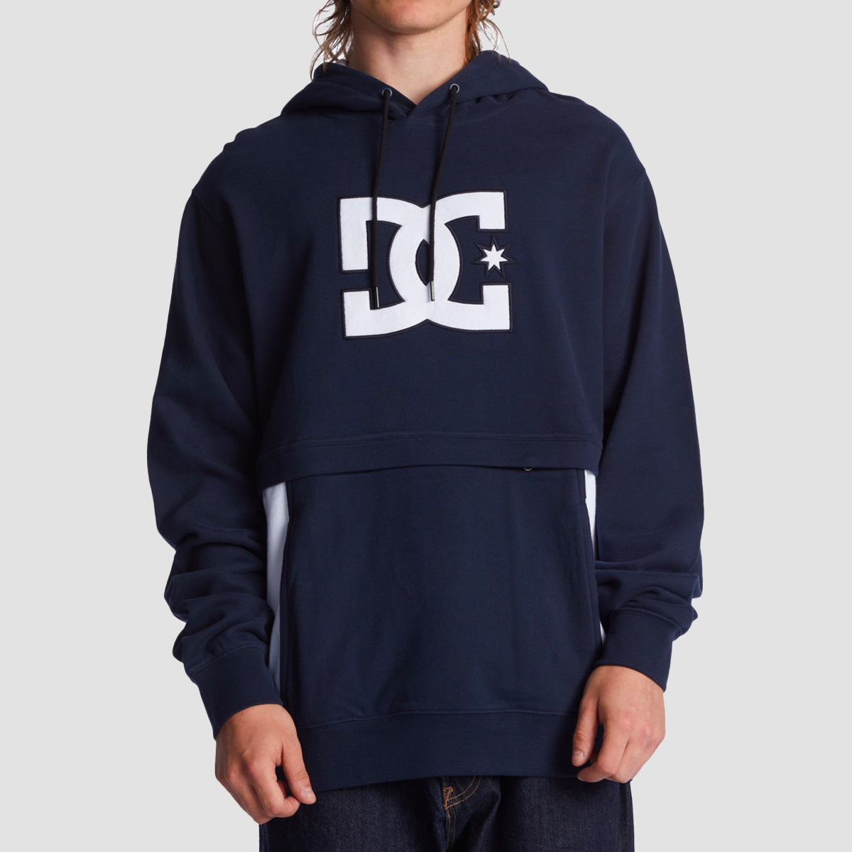 DC Bandwidth Pullover Hoodie Navy Blazer