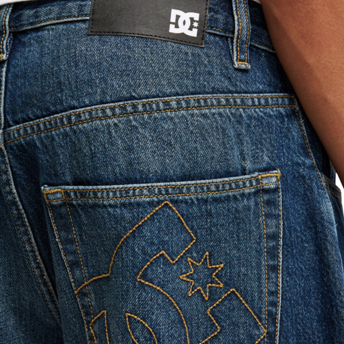 DC Barrel Fit Jeans Dark Denim