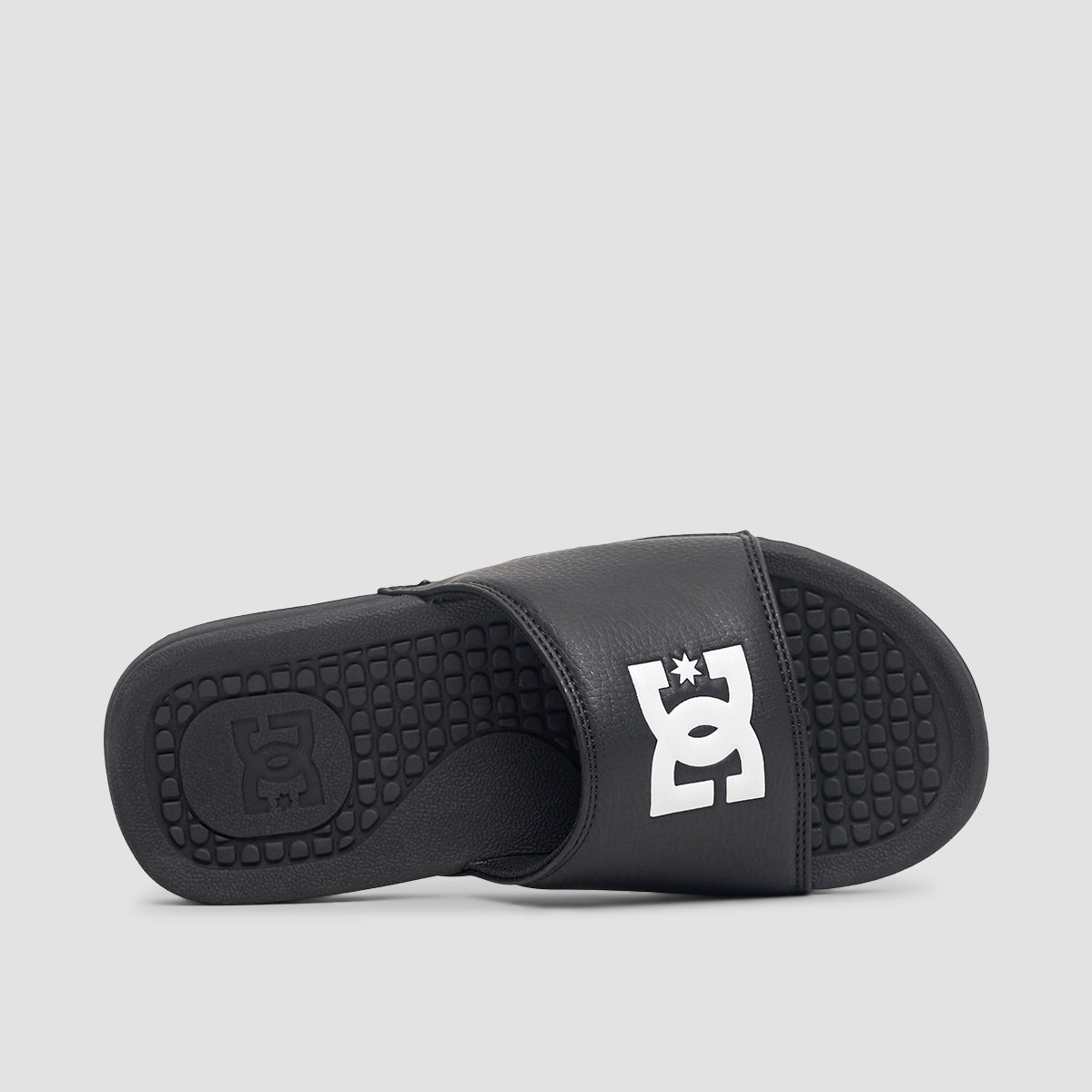 DC Bolsa Slides Black/White - Womens