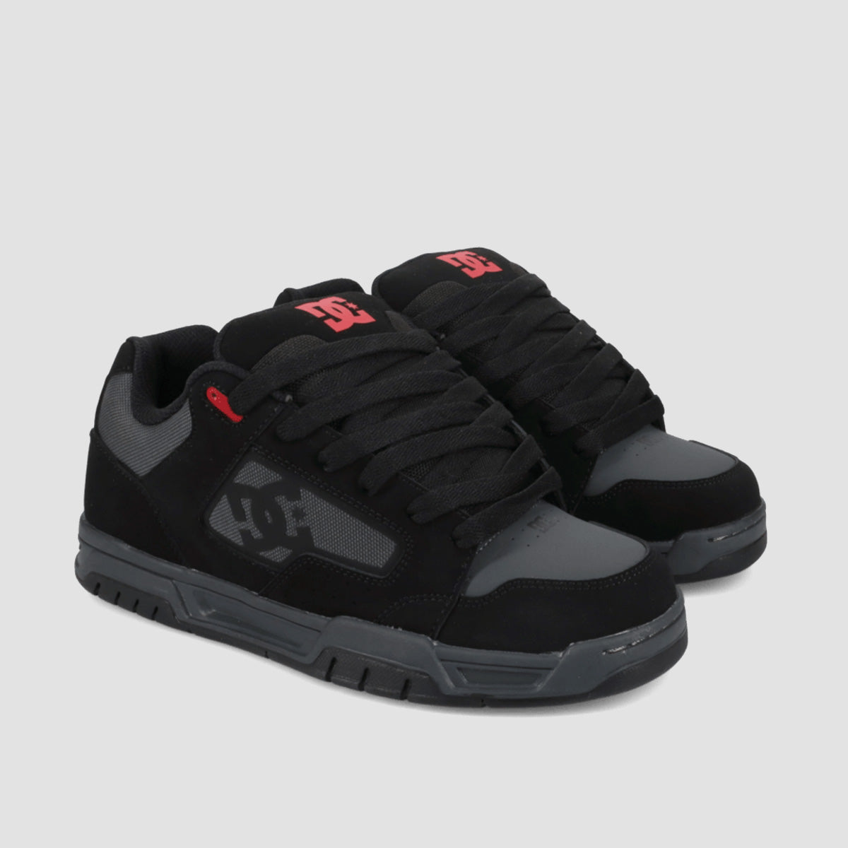 DC Coiler Shoes - Black/Grey/Red