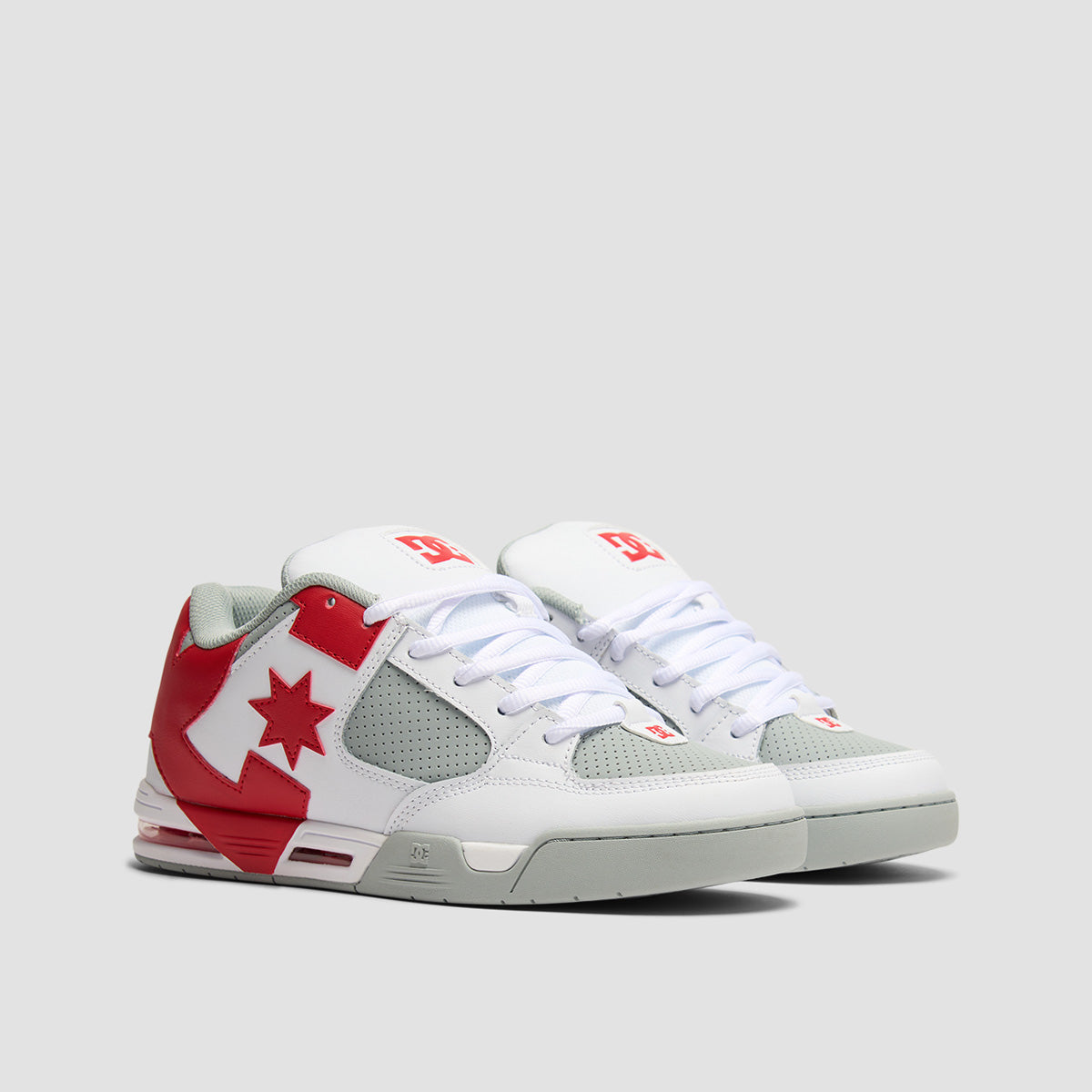 DC Command Shoes - White/Grey/Red