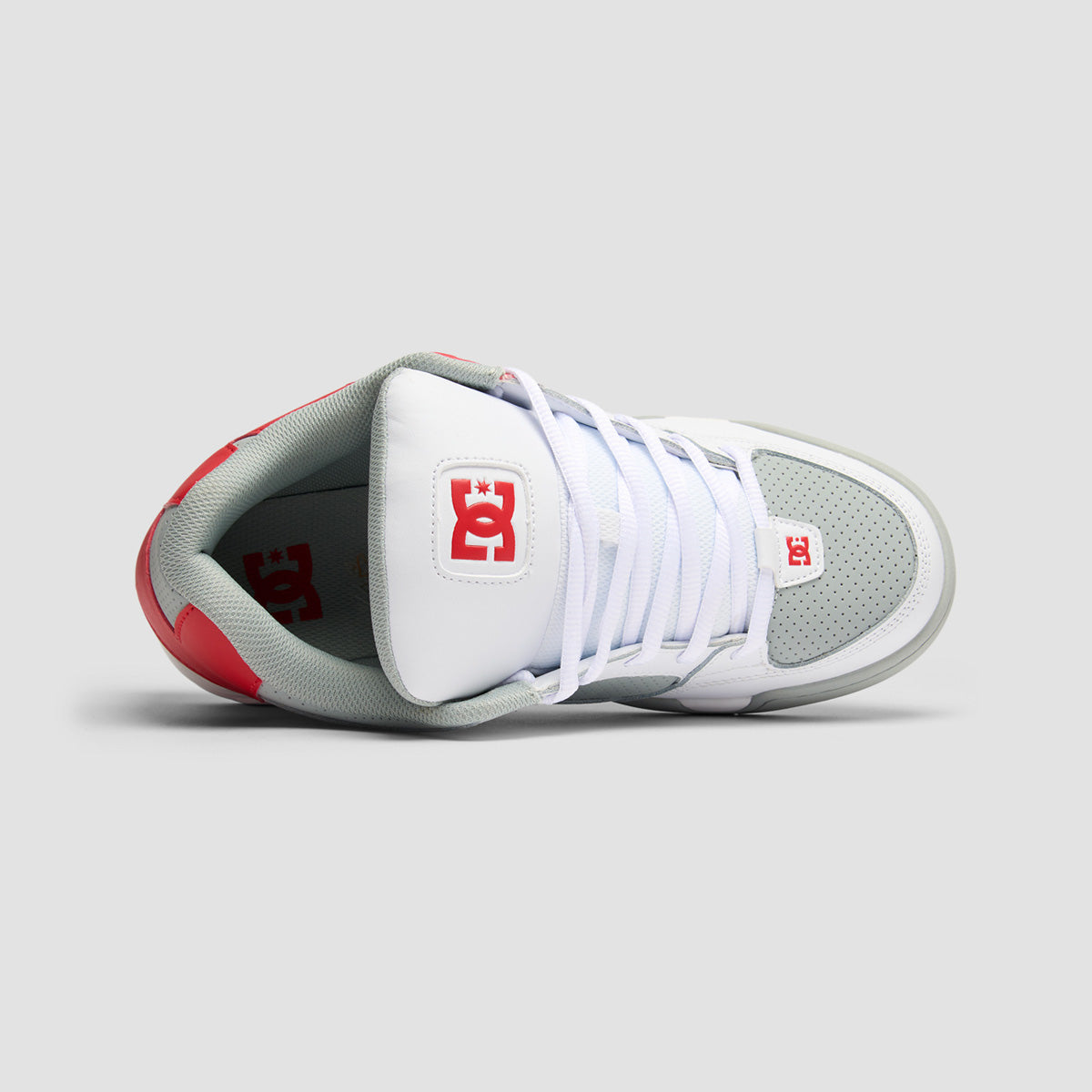DC Command Shoes - White/Grey/Red