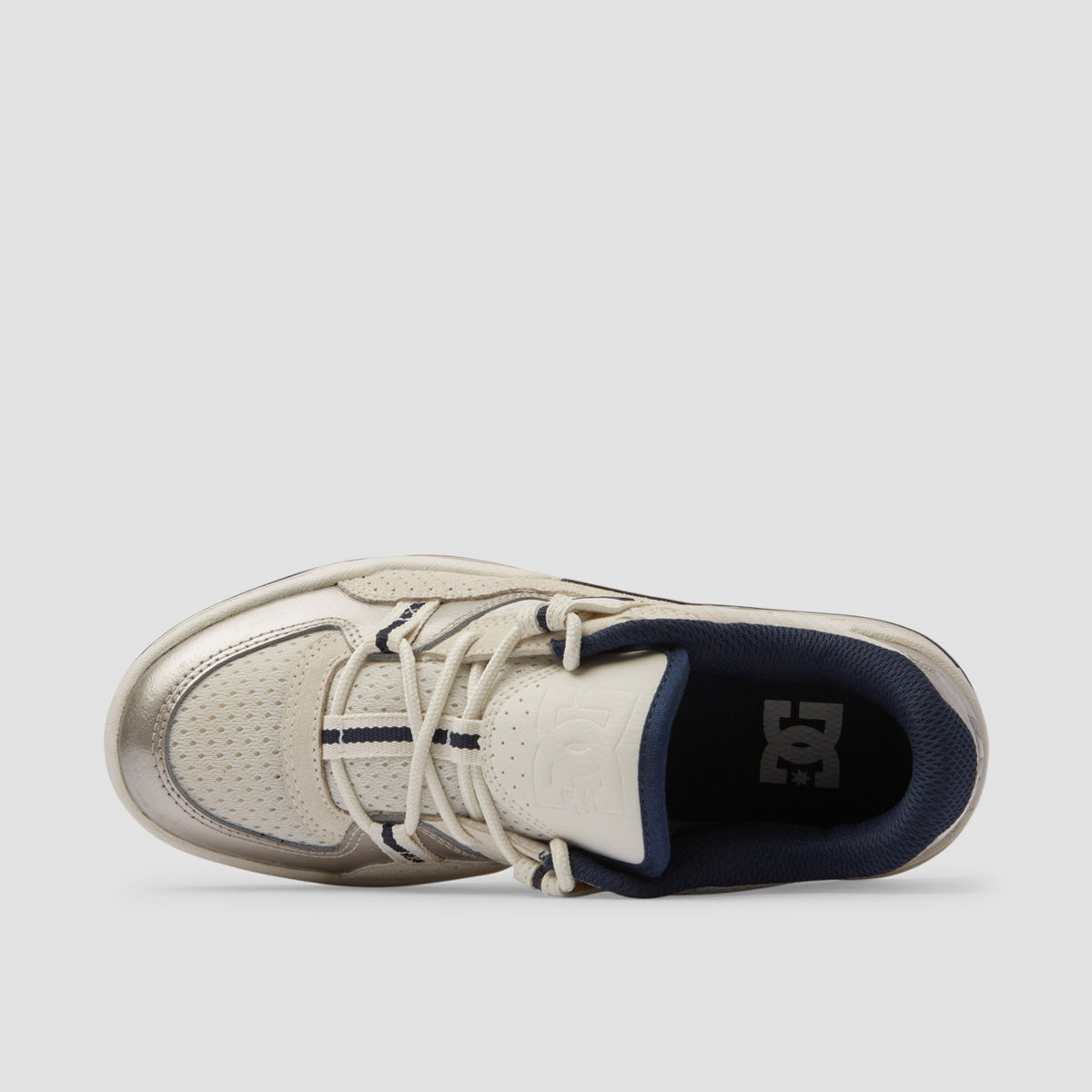 DC Construct Shoes - White/White/Champagne - Womens