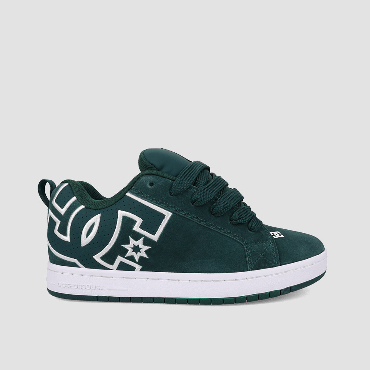 DC Court Graffik SE Shoes - Dark Green/White