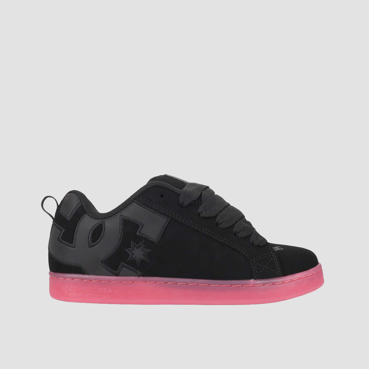 DC Court Graffik Shoes - Black/Black/Pink - Womens