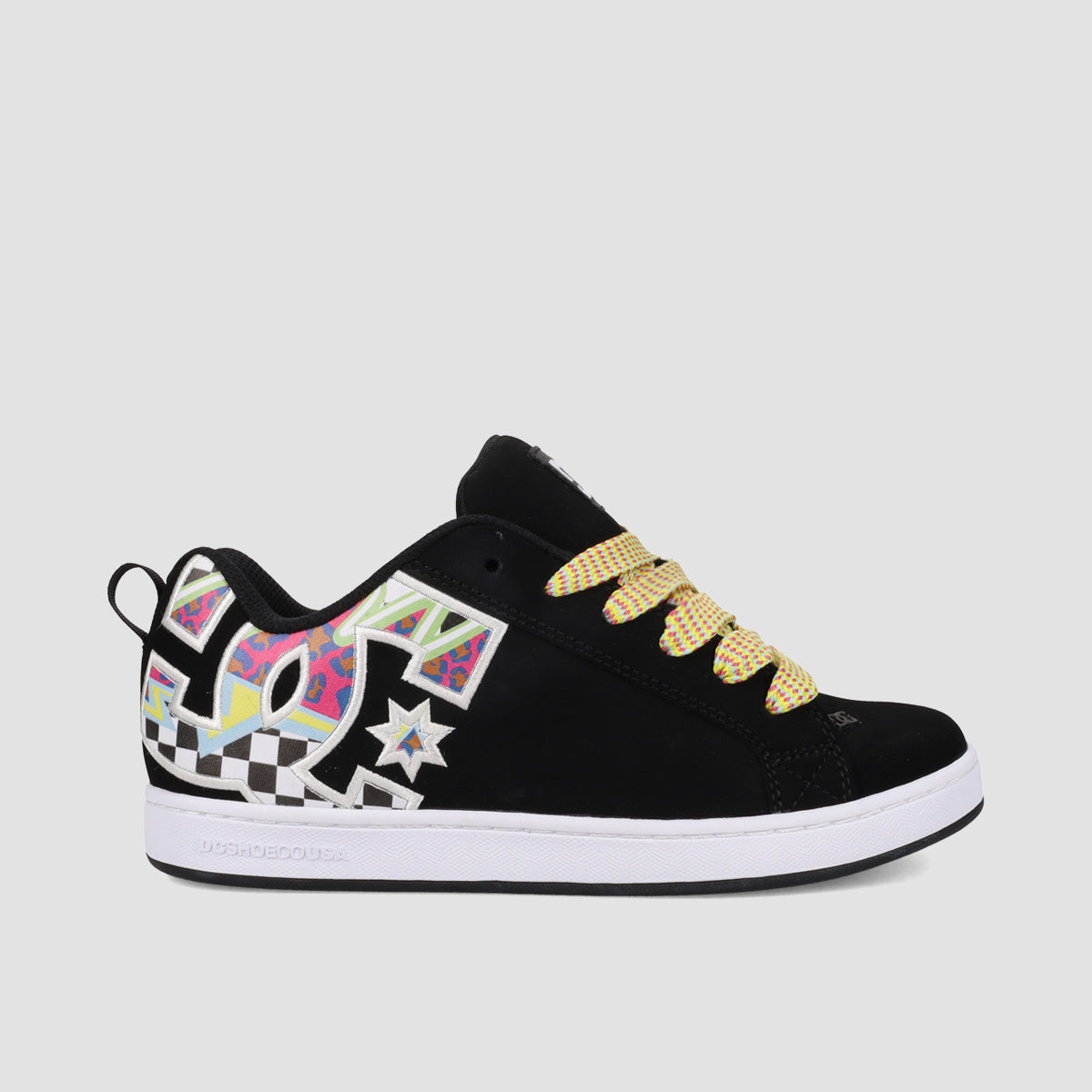 DC Court Graffik Shoes - Black/Multi/White - Womens