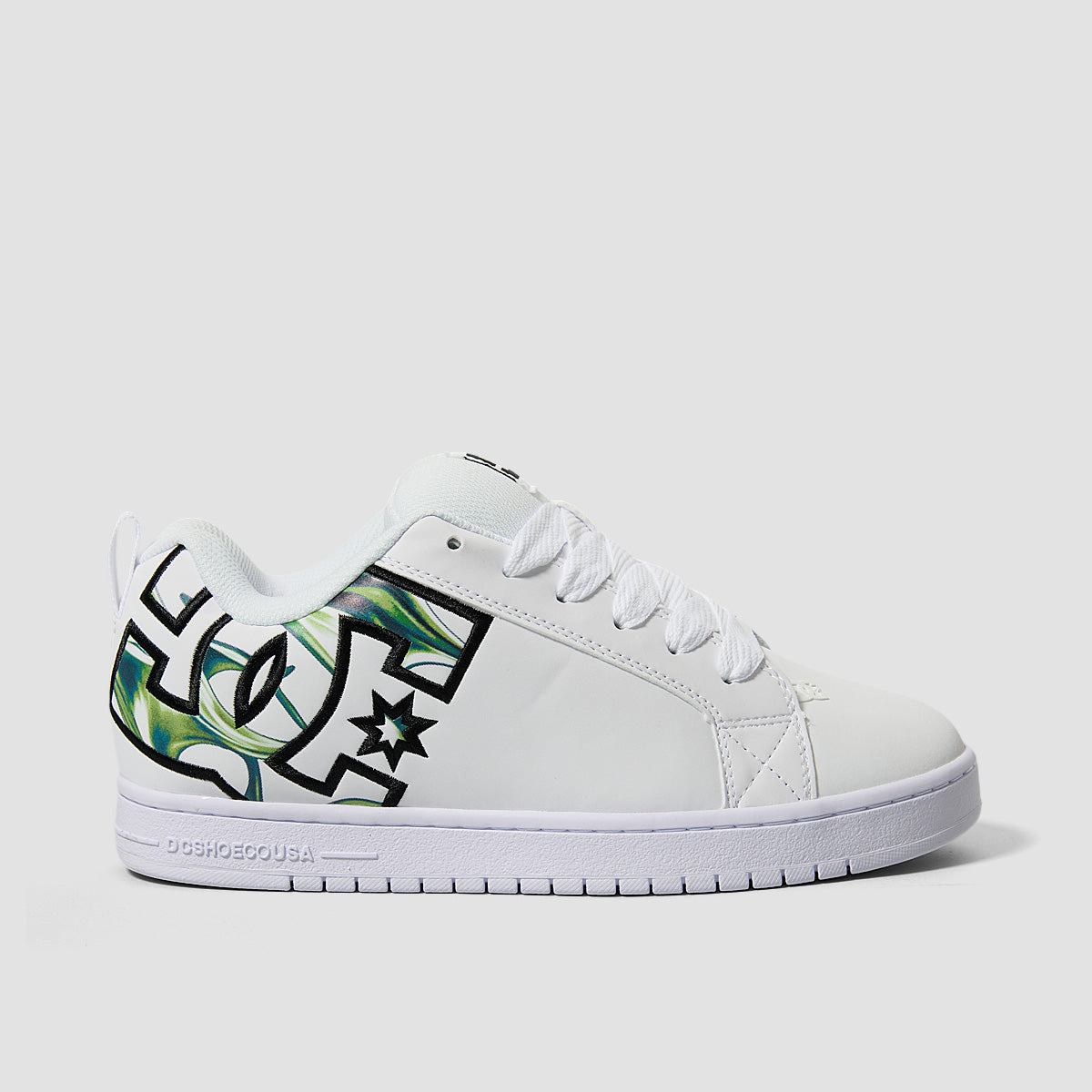 DC Court Graffik Shoes - Liquid Fuego White