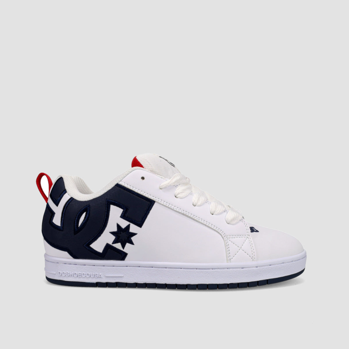 DC Court Graffik Shoes - White/Navy/Red