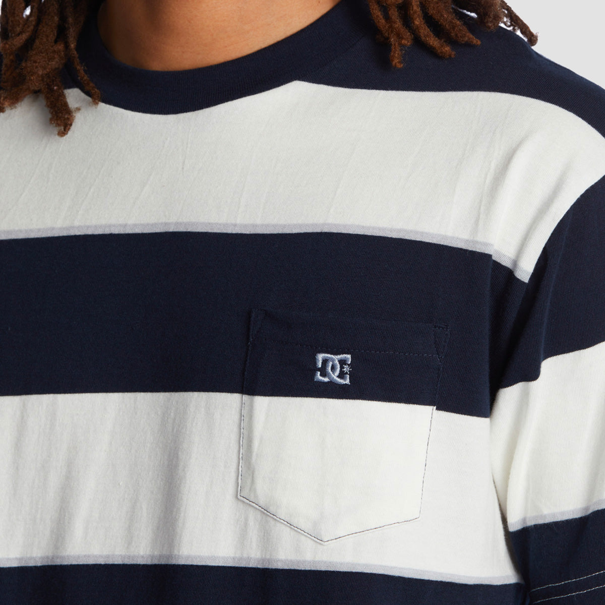 DC Crate T-Shirt Navy Crate Stripe