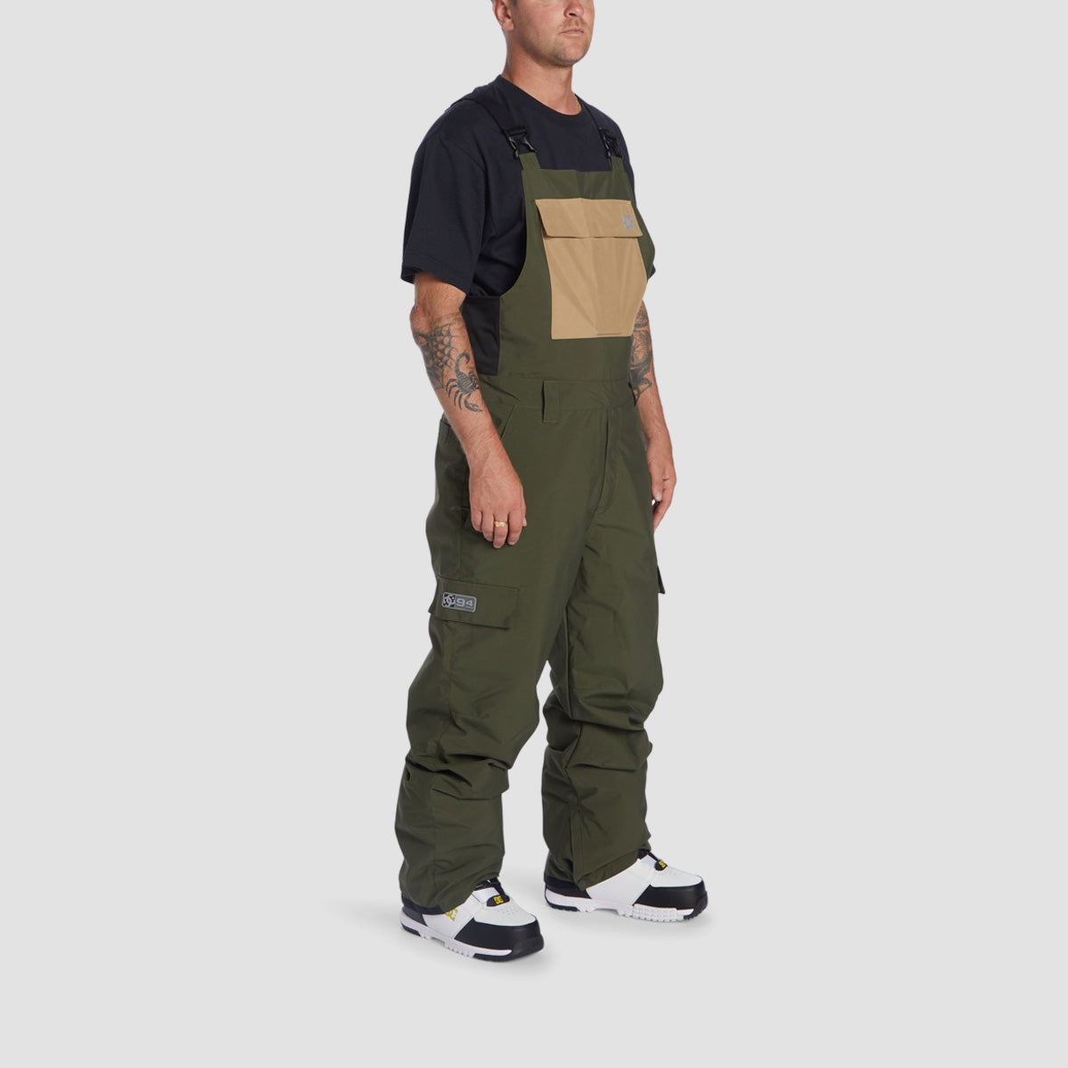 DC Docile Snow Bib Pants Deep Depths