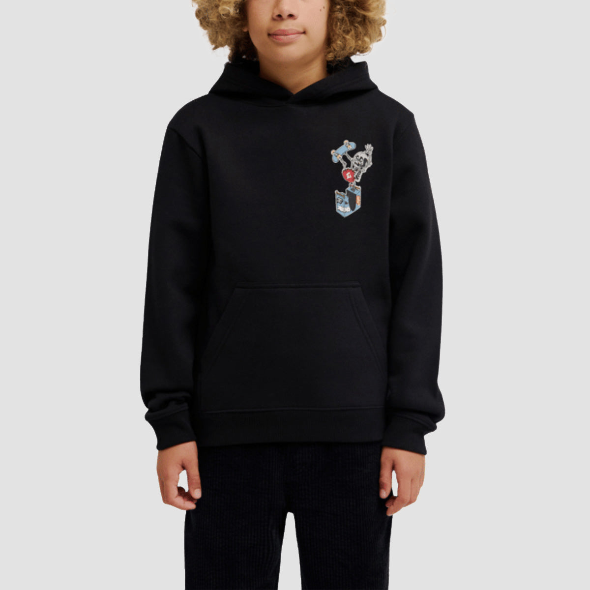DC Handplant Pullover Hoodie Black - Kids