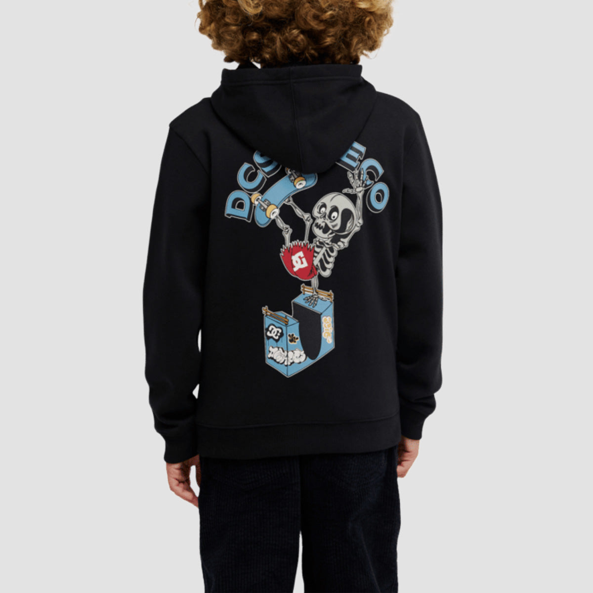DC Handplant Pullover Hoodie Black - Kids