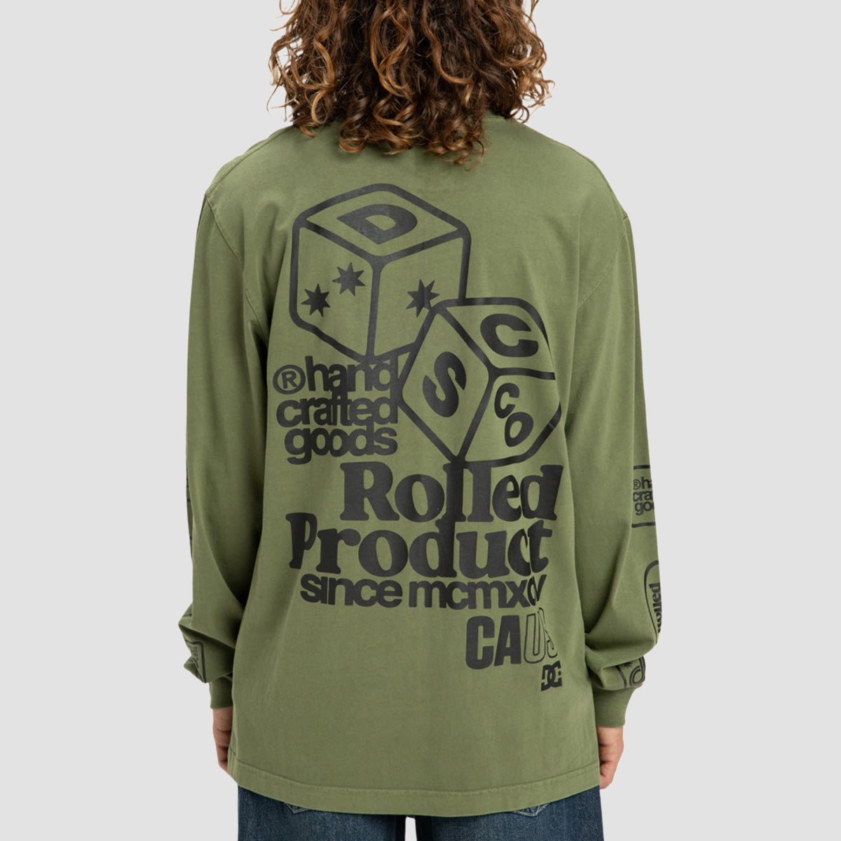 DC Hi Rolling Longsleeve T-Shirt Bronze Green
