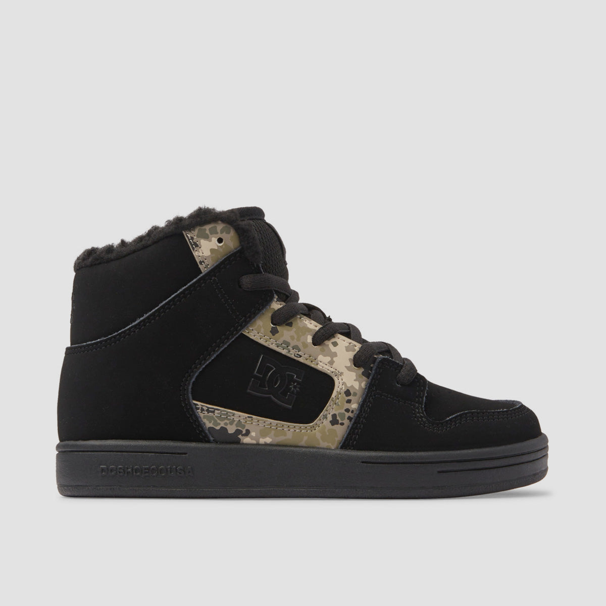 DC Manteca 4 Hi WR High Top Shoes - Black/Camo - Kids