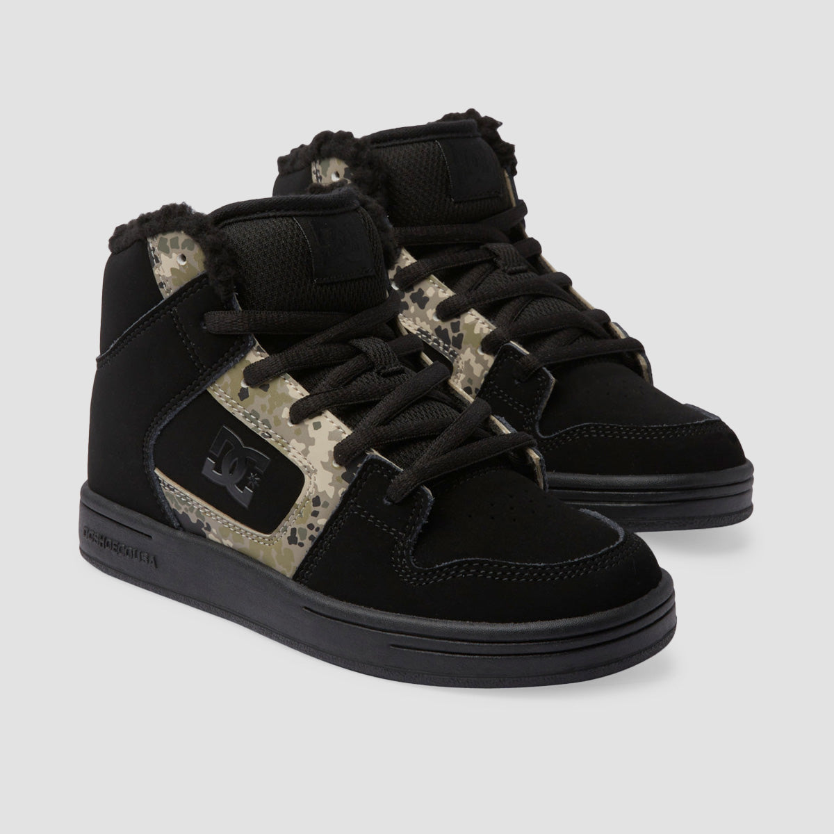 DC Manteca 4 Hi WR High Top Shoes - Black/Camo - Kids