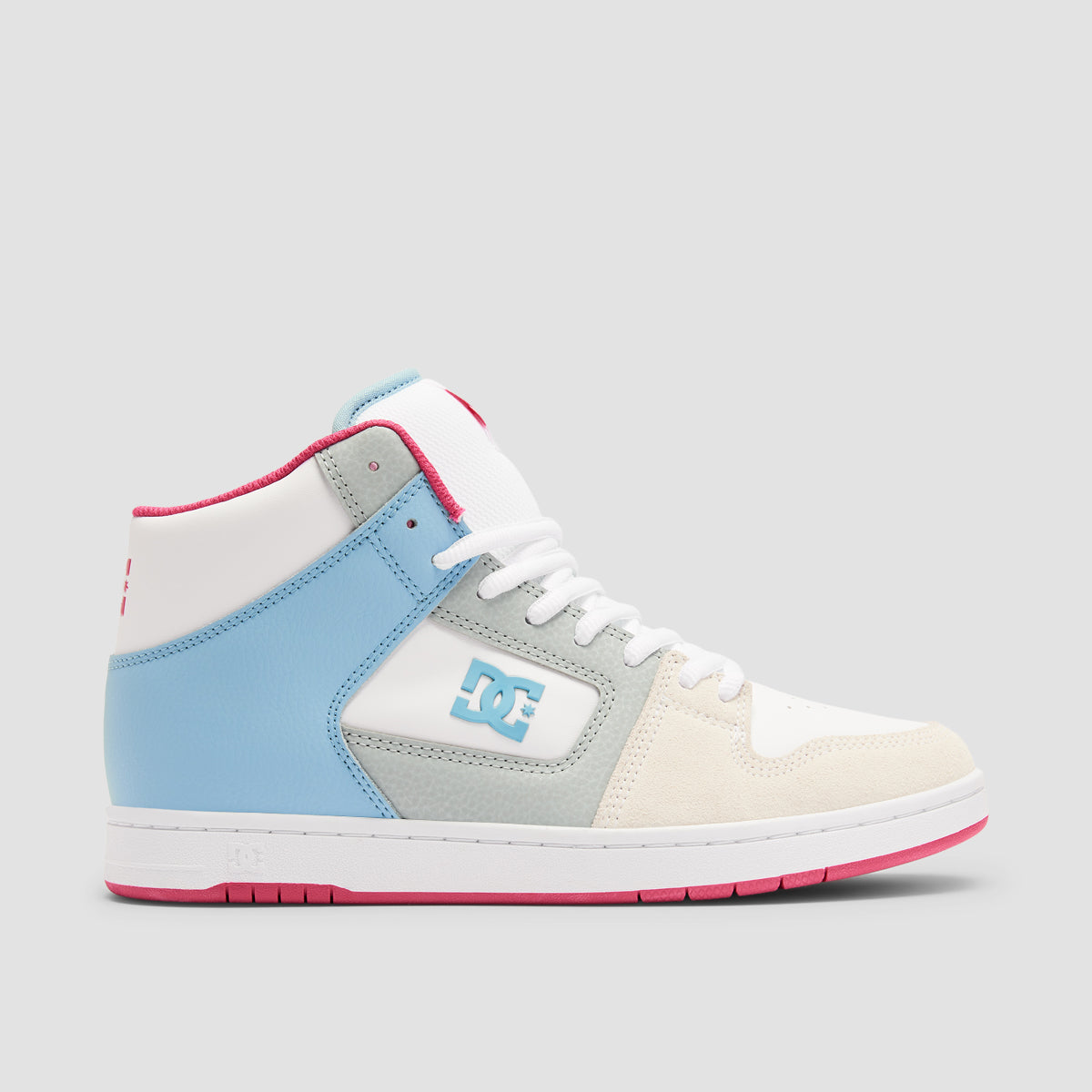 DC Manteca 4 High Top Shoes - Blue/Pink - Womens