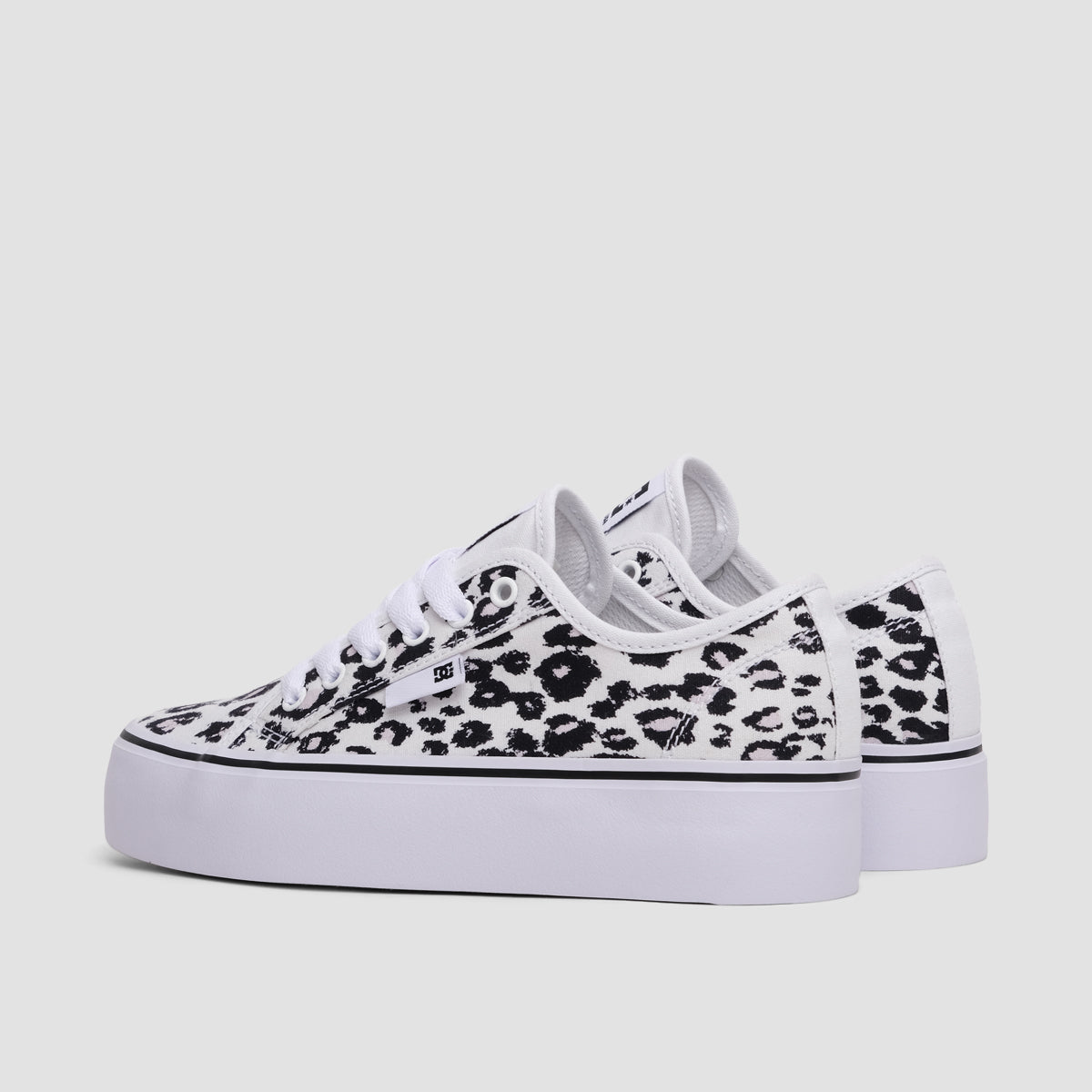 DC Manual Platform Shoes - Cheetah Print - Womens