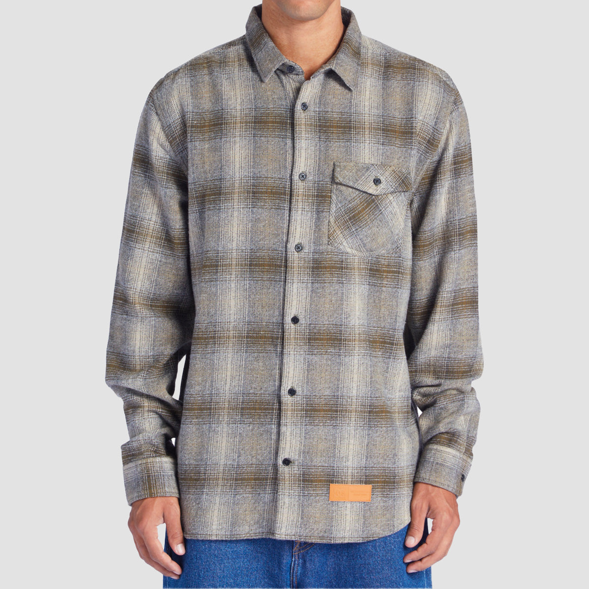 DC Marshal Flannel Longsleeve Shirt Capers/Plaza Toupe