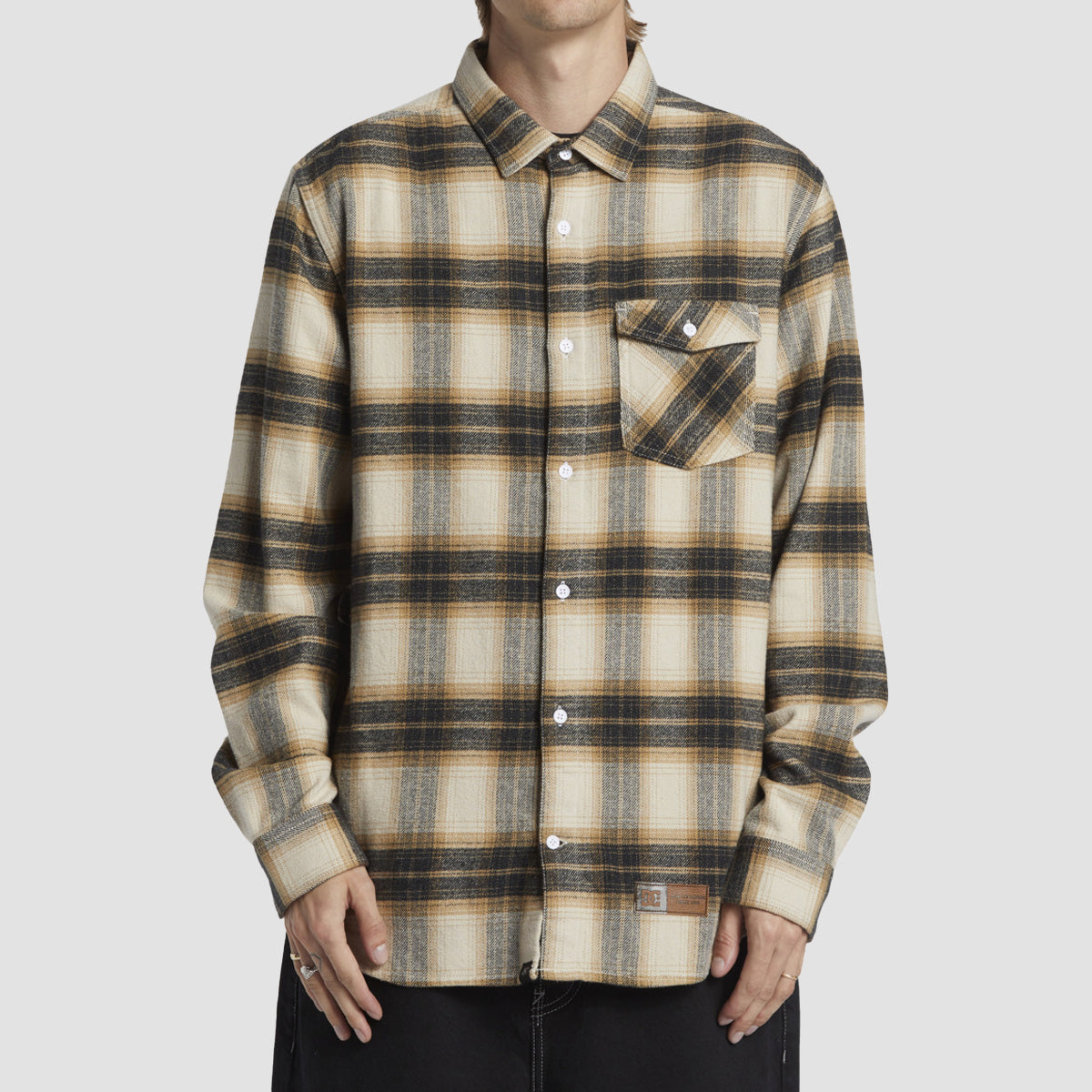 DC Marshal Longsleeve Shirt Silver Lining Plaid