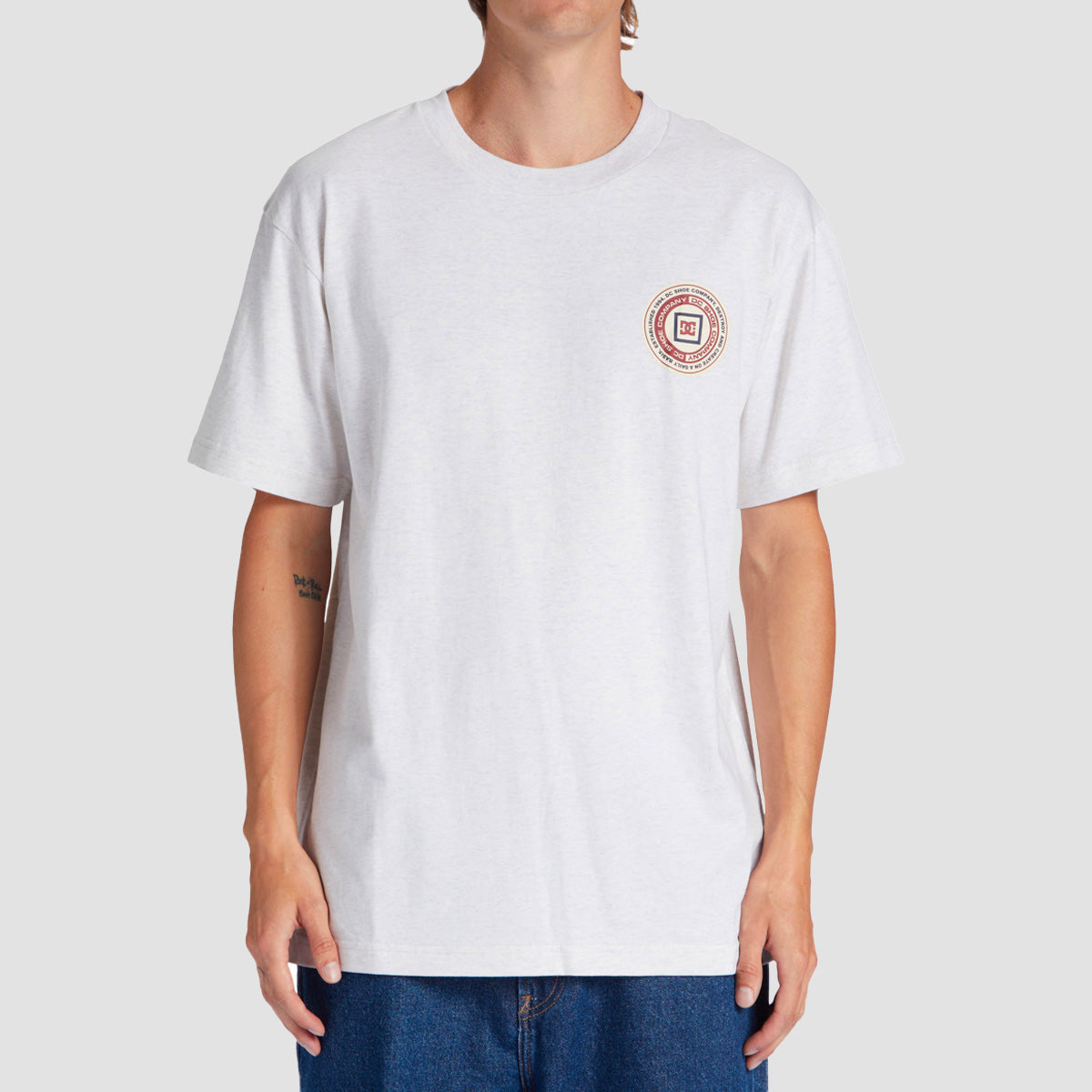 DC Old Head T-Shirt Snow Heather