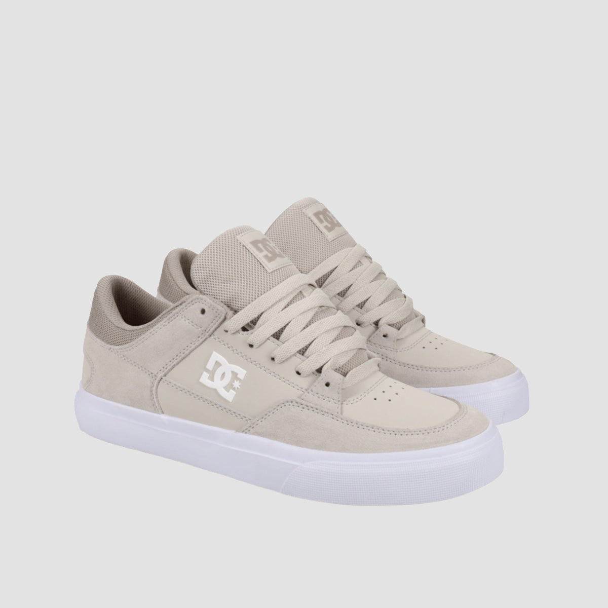 DC Onyx S Shoes - Silver Birch/Tan/White