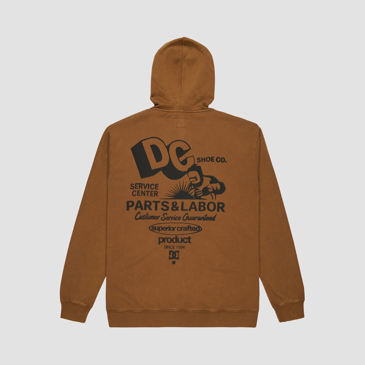 DC Parts Dep Zip Hoodie Toffee
